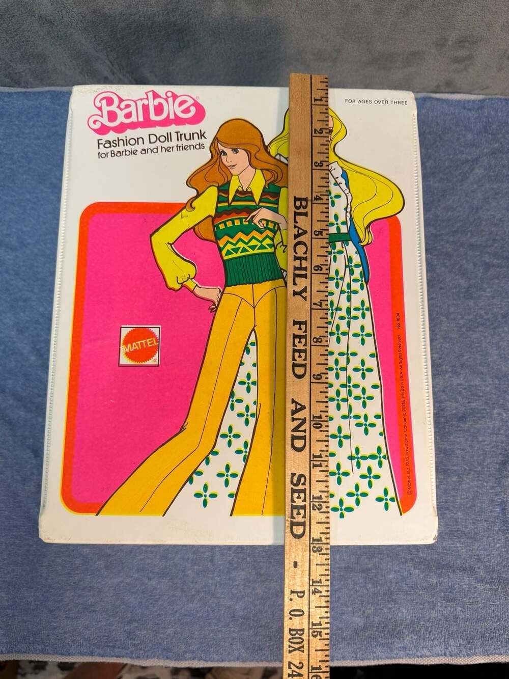 Very Rare!! Barbie 1975 Vintage Doll Case Trunk Clothes Doll Storage Case Bag